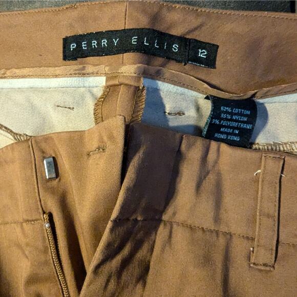 Perry Ellis Vintage Caramel Brown Pants - Picture 3 of 3